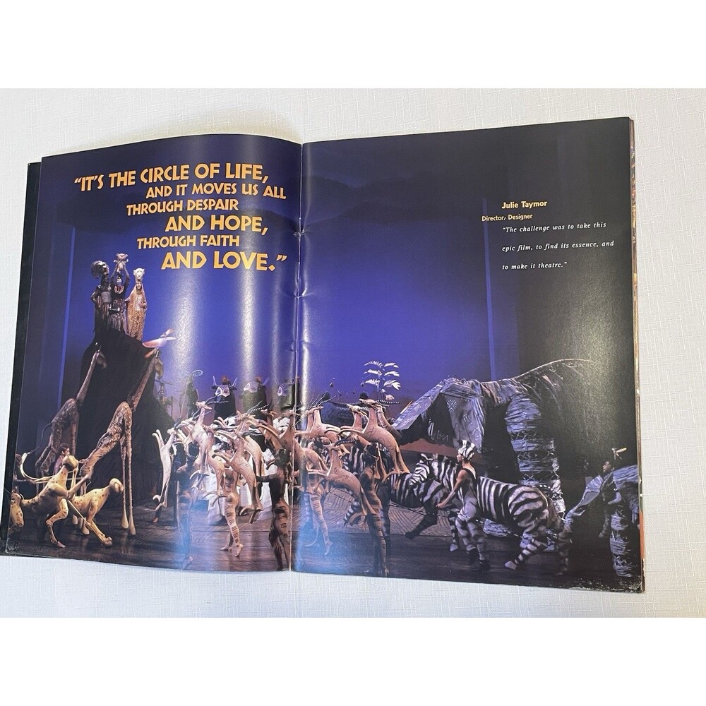 Disney THE LION KING Broadway Musical Souvenir Program Book & Casting Guide 1997 - Picture 12 of 16